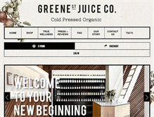 Tablet Screenshot of greenestreetjuice.com